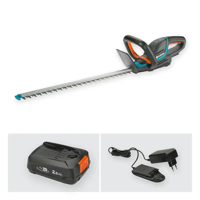 Häcksax Gardena ComfortCut 60/18V P4A Komplett (2,5Ah batteri + standardladdare)
