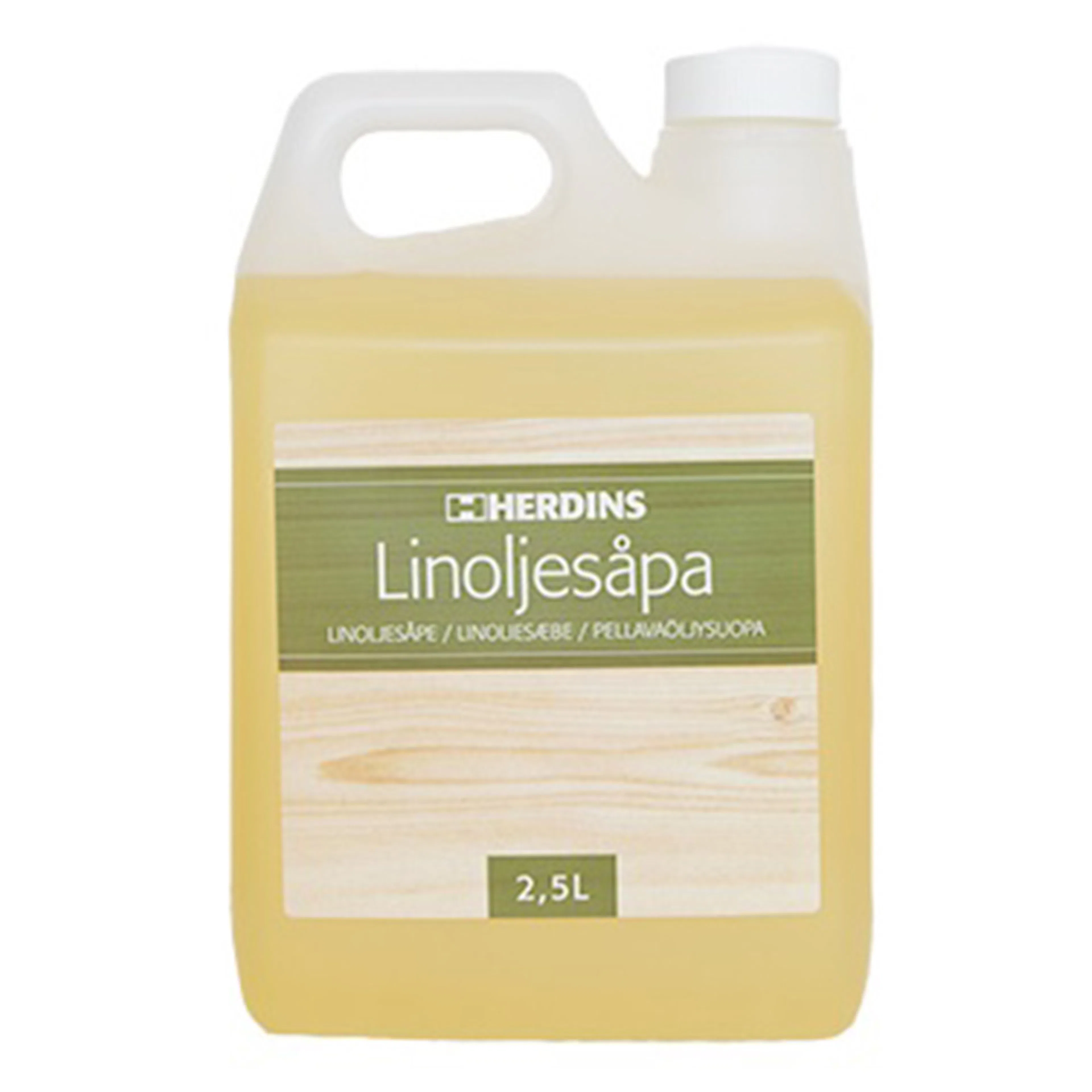 Herdins Linoljesåpa Naturell - 2,5 L 0,5 Liter