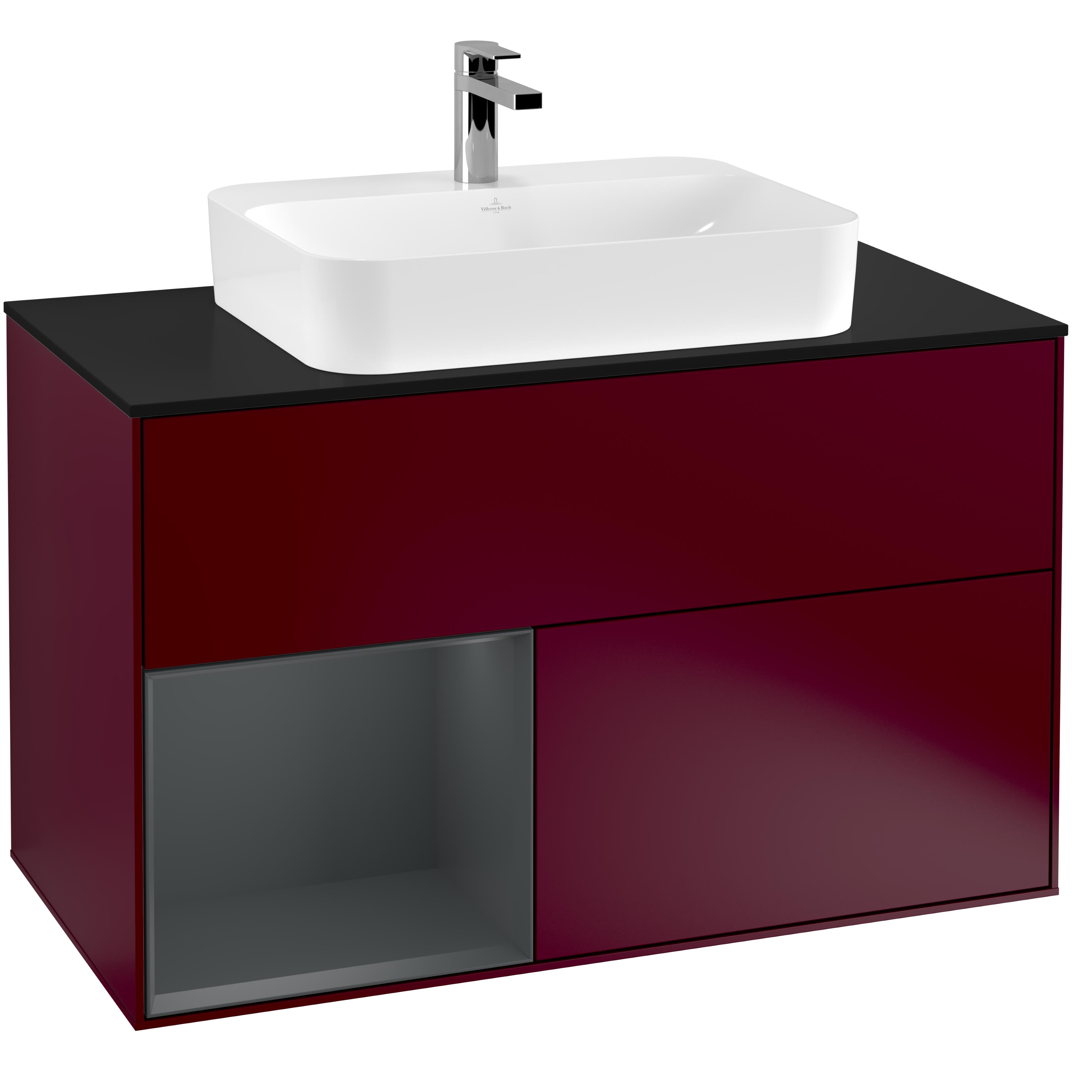 Tvättställsskåp Villeroy & Boch Finion med 2 Lådor Hylla och Bänkskiva för Ytmonterat Tvättställ