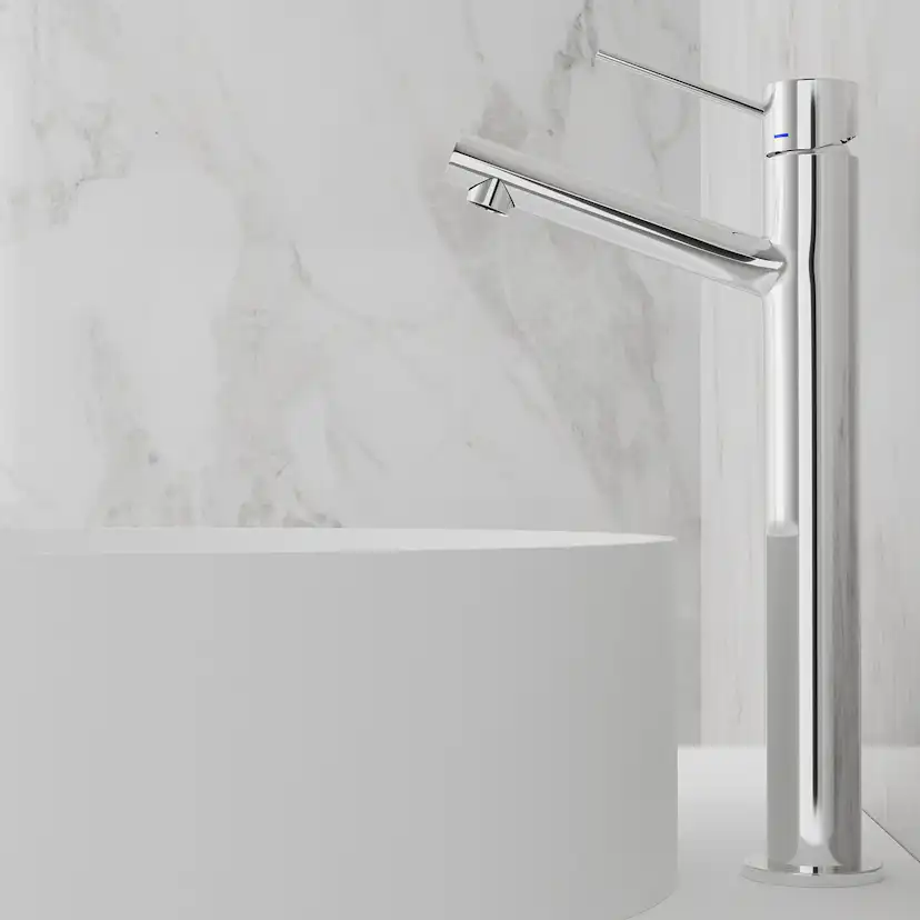 Tvättställsblandare Scandtap Steel Vector High