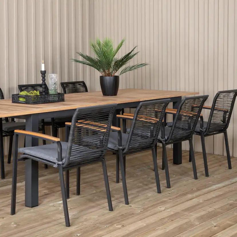 Matgrupp Venture Home Perla med 8 Douglas Matstolar