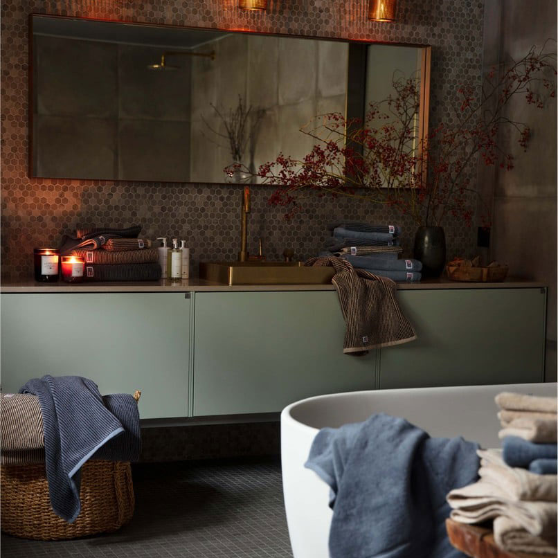 Badhandduk Lexington Icons Original Steel Blue