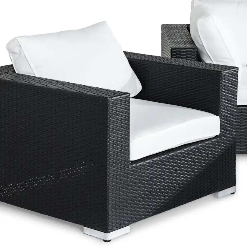 Loungegrupp Comfort Garden Bahamas 3-sits med Fåtölj och Soffbord 100x60 Utomhus