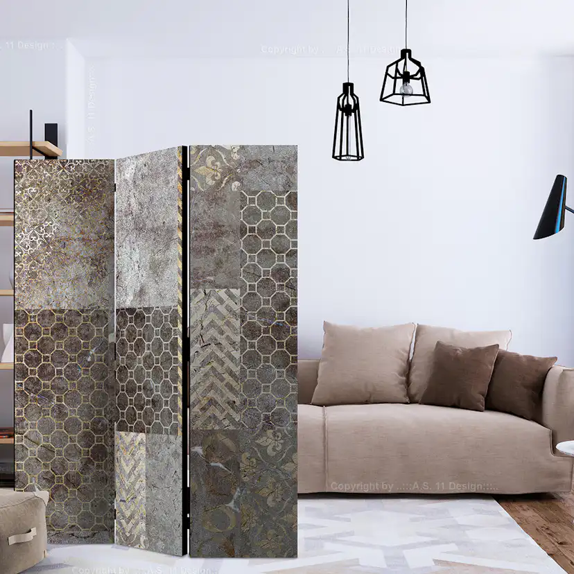 Rumsavdelare Skärmvägg Arkiio Geometric Textures 135x172 cm
