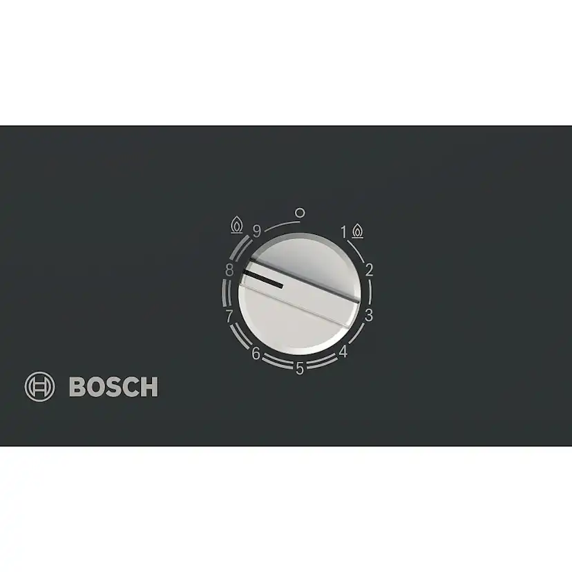 Gashäll Bosch Serie 8 PRA3A6I10 Svart Glaskeramik 30cm med Flameselect och Diskmaskinssäkra Stöd