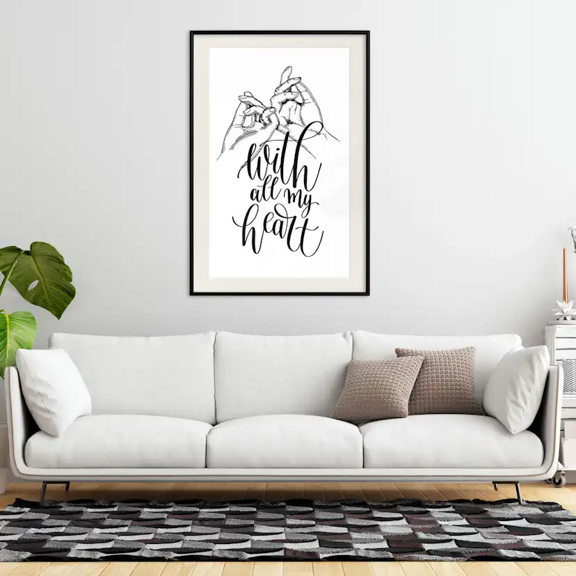 Poster Artgeist Affisch With All My Heart