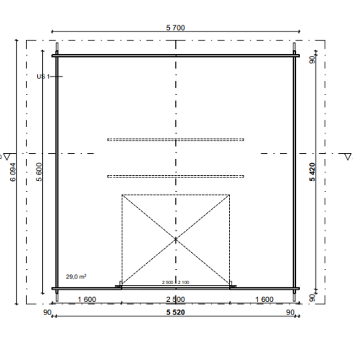 Garage  LP Garden AT30L (29,9 m²)
