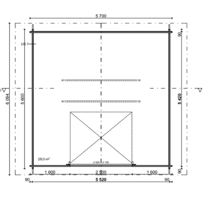 Garage LP Garden AT30L (29,9 m²)