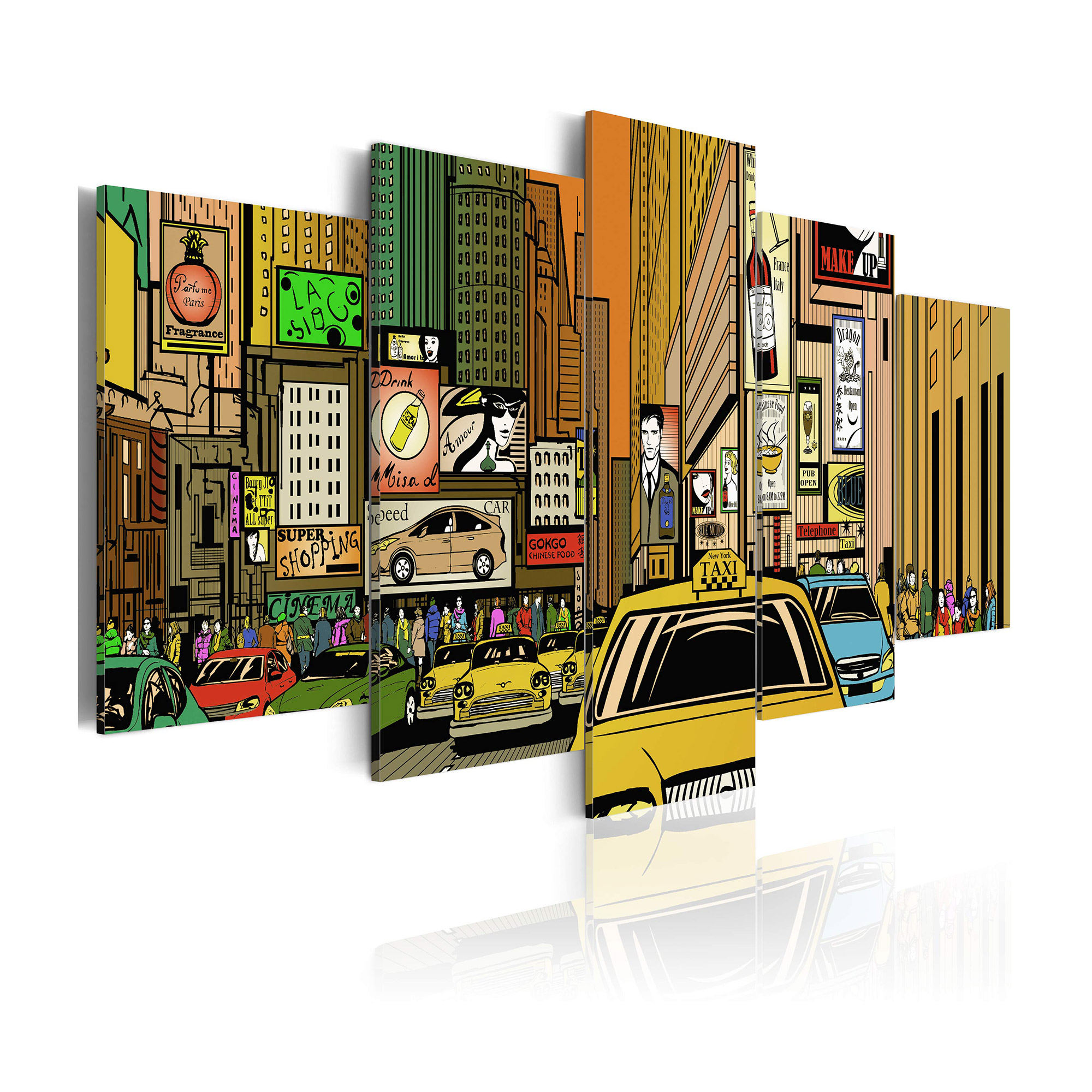 Tavla Arkiio The Streets Of New York City In Cartoons