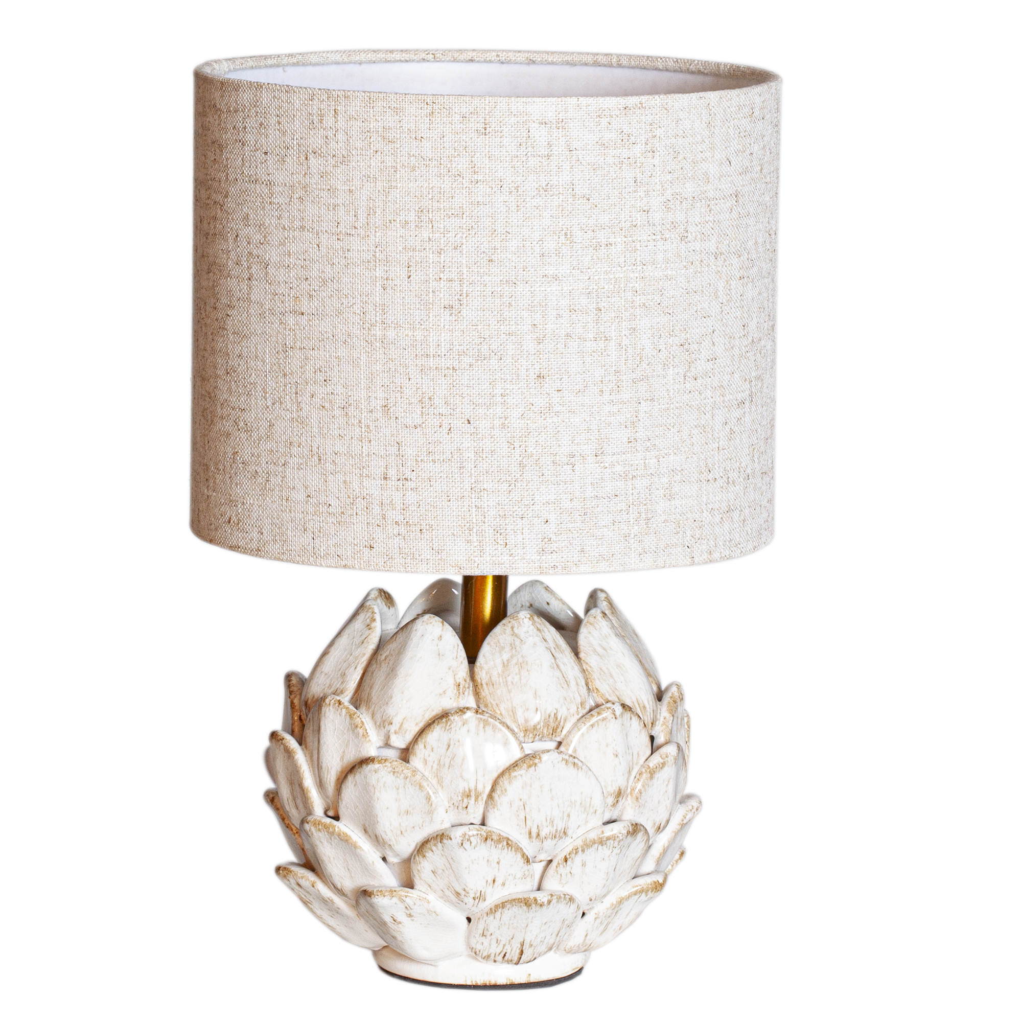 Bordslampa Cottex Rosanna H30 cm Keramikfot med Linneskräm