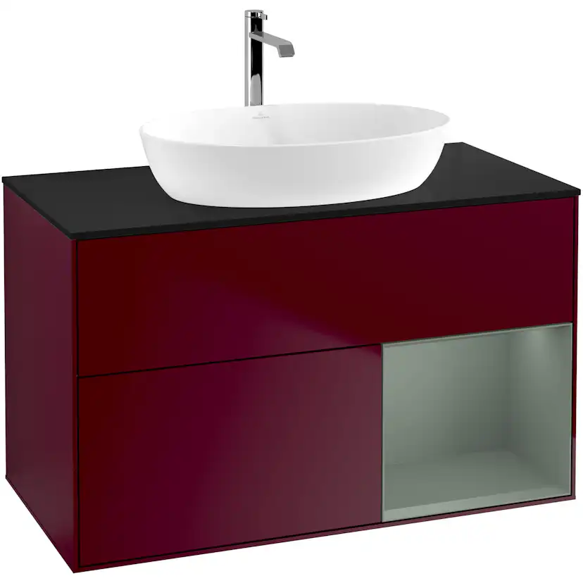 Tvättställsskåp Villeroy & Boch Finion med 2 Lådor Hylla och Bänkskiva för Fristående Tvättställ från Artis & Collaro