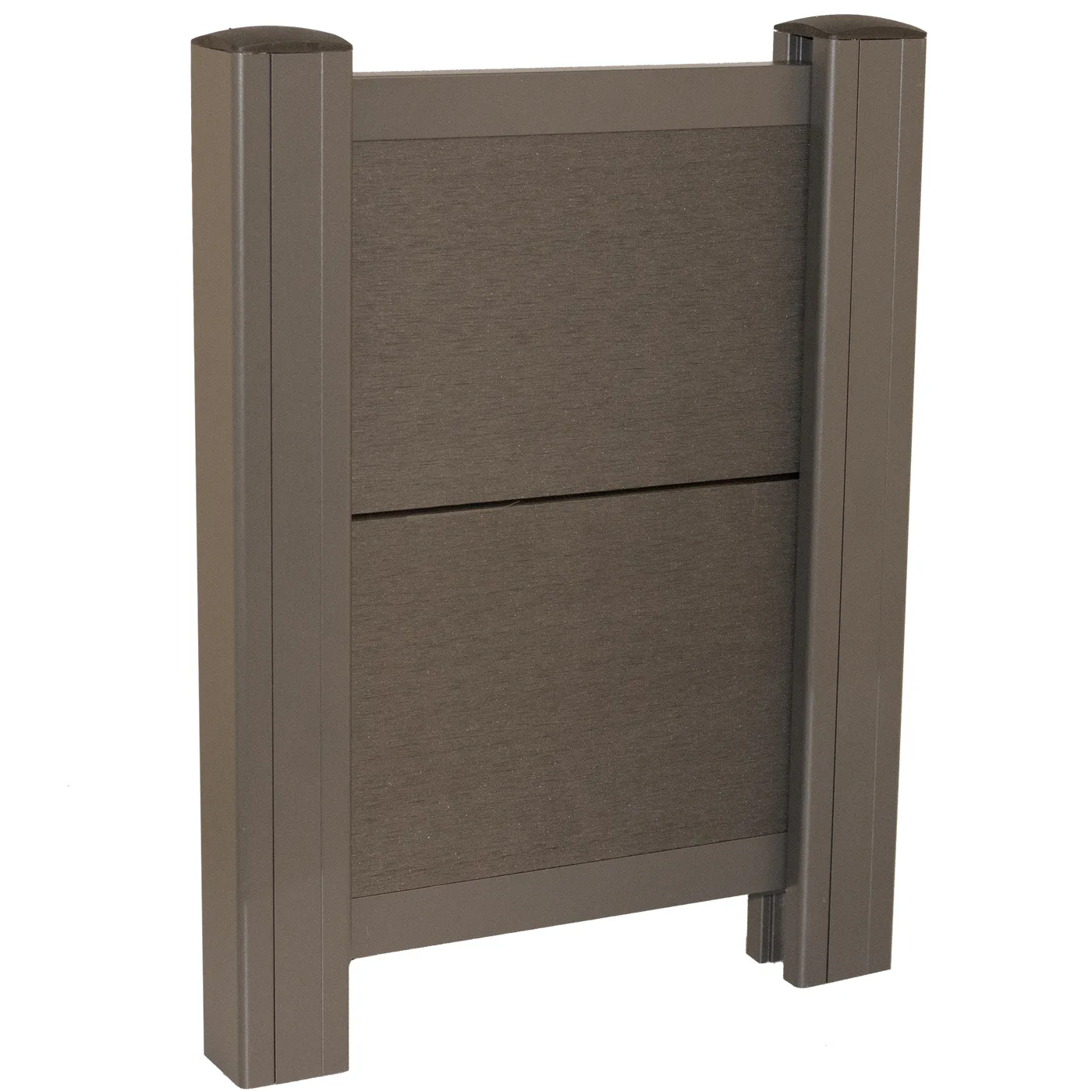 Komposit spontad borstat staketset 1 modul, 179,9 cm höjd Antal Moduler: 1