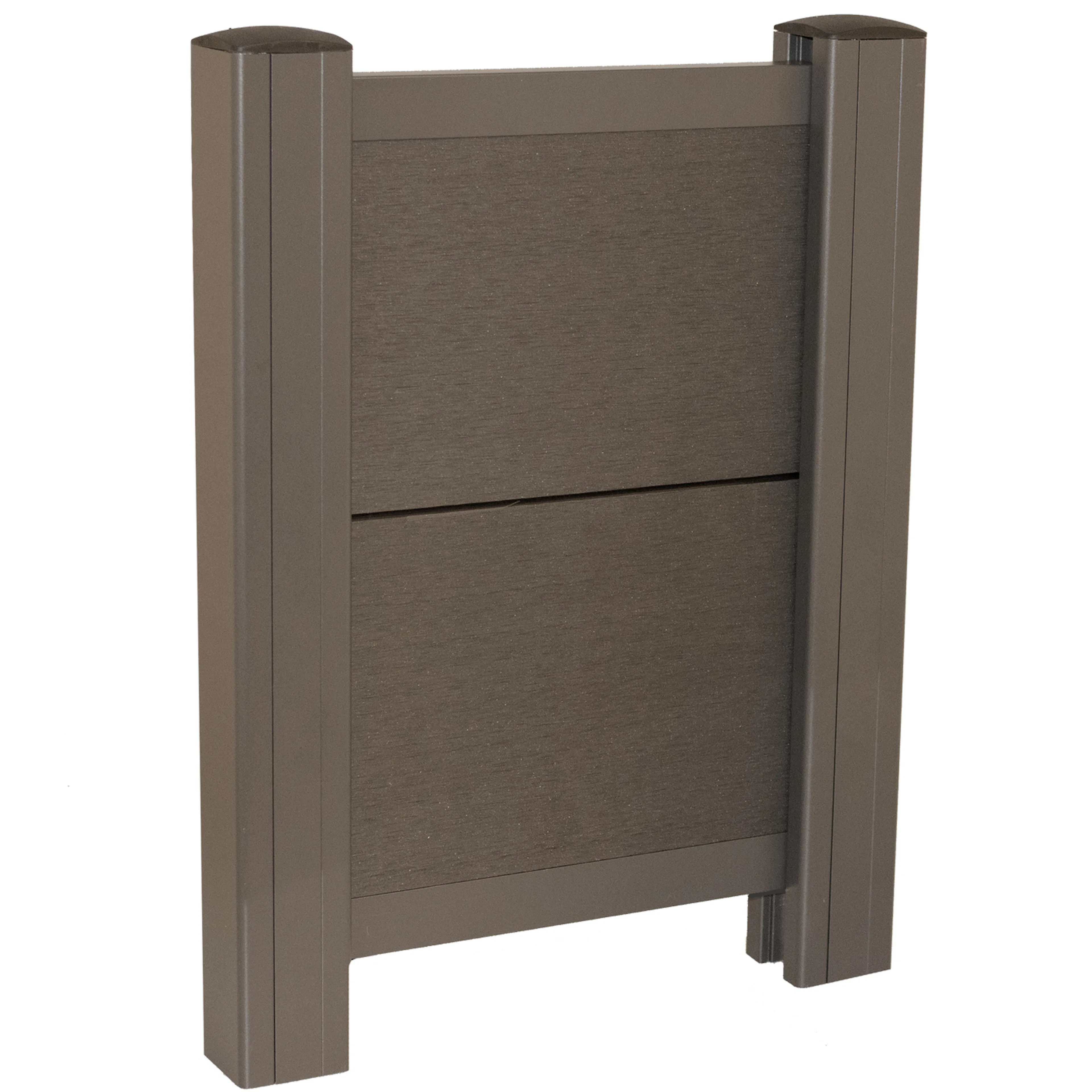 Komposit spontad borstat staketset 1 modul, 179,9 cm höjd Antal Moduler: 1