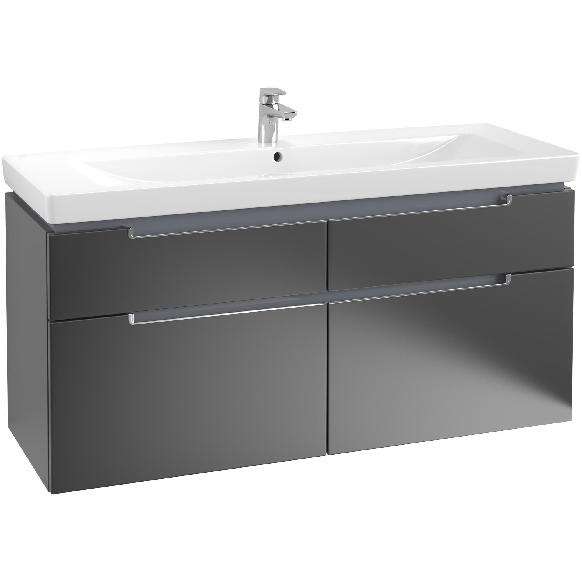 Tvättställsskåp Villeroy & Boch Subway 2.0 med 4 Lådor för Skåpstvättställ