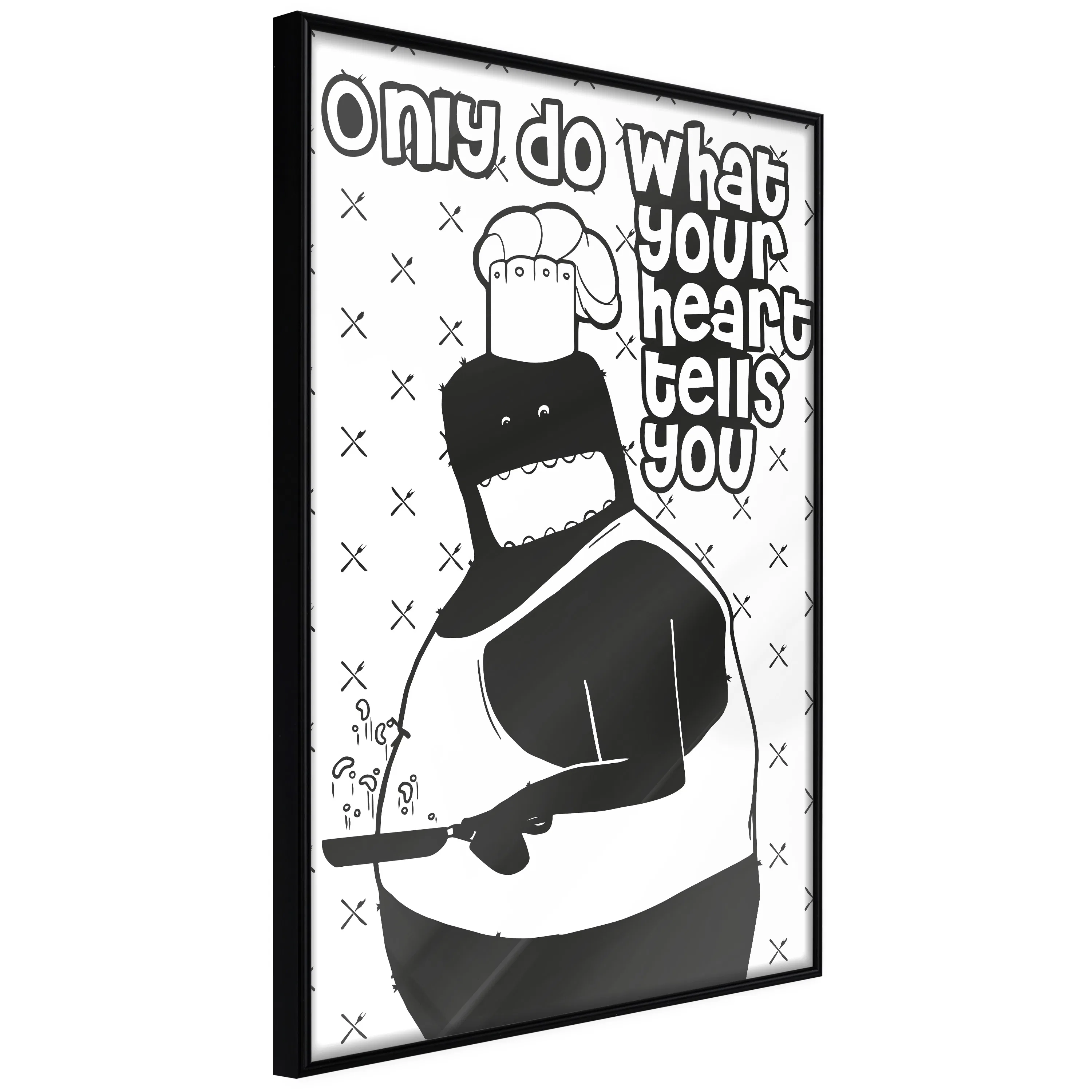 Poster Artgeist Affisch Only Do What Your Heart Tells You