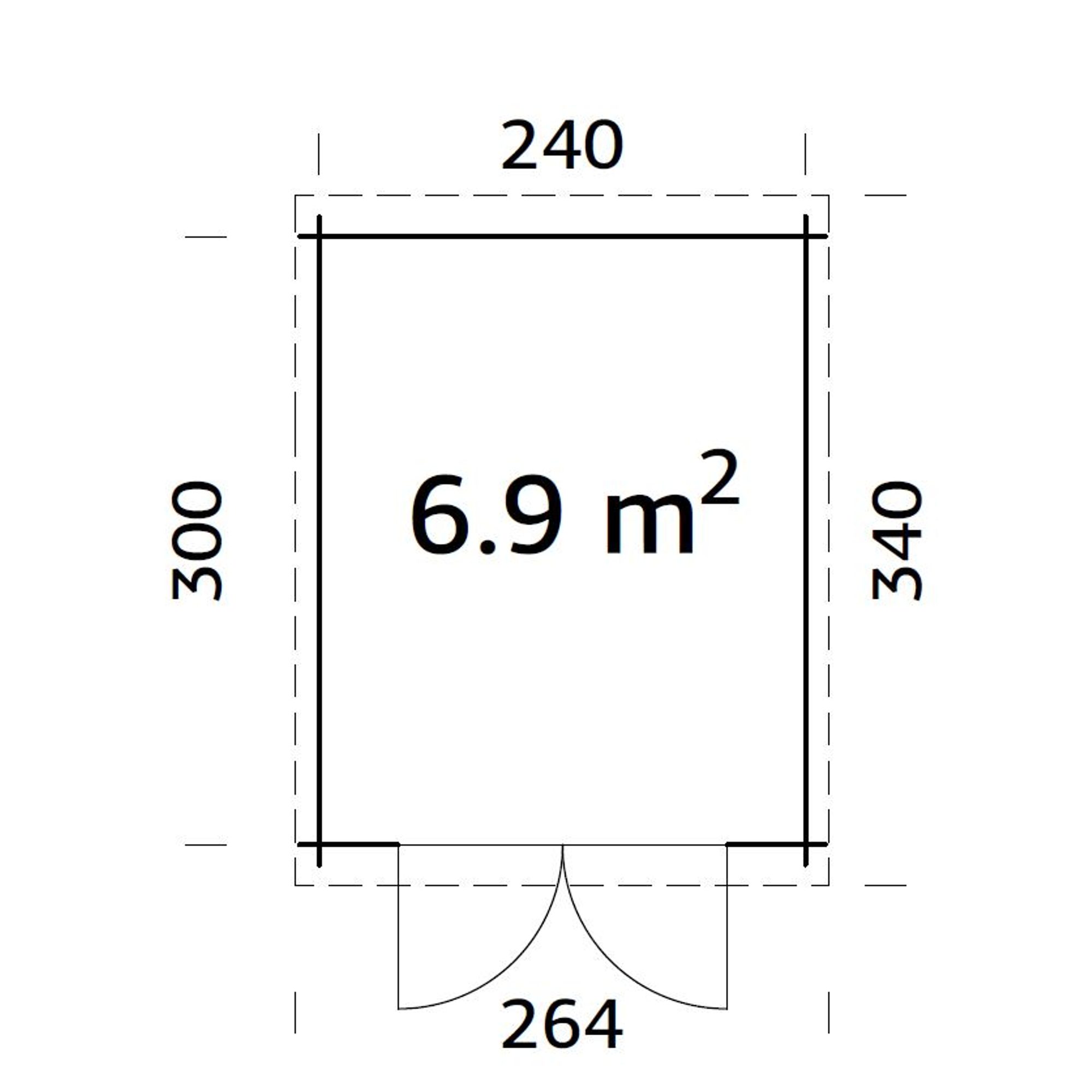 Ella 7,2 m2 (inv. 6,9 m2) Obehandlad