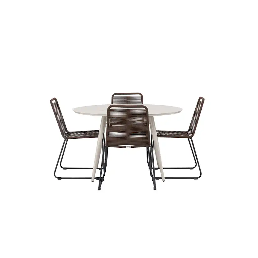 Matgrupp Venture Home Lina Bord med 4 Lindos Stolar