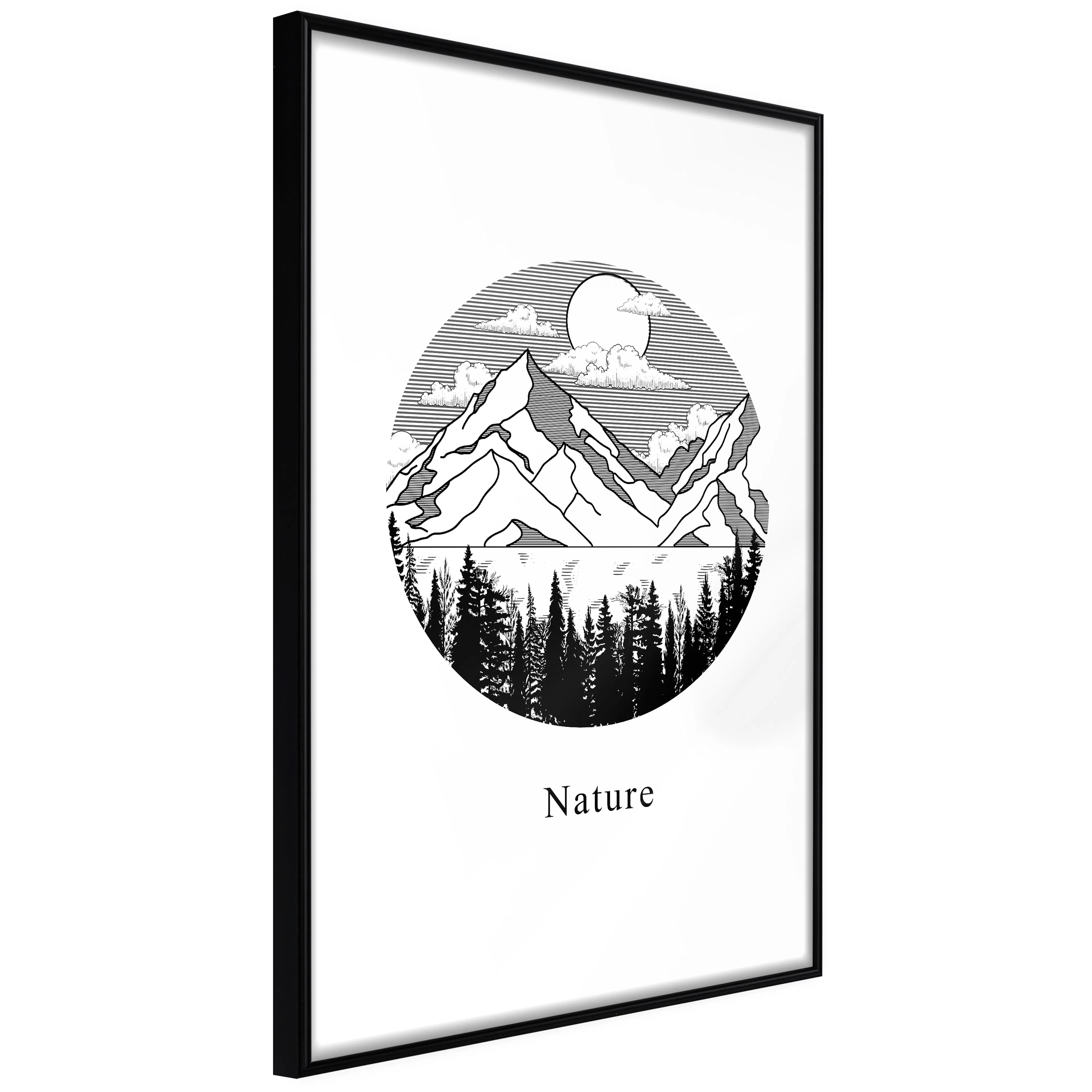 Affisch - Lost Land [Poster] 20x30 Svart ram, 20x30 cm