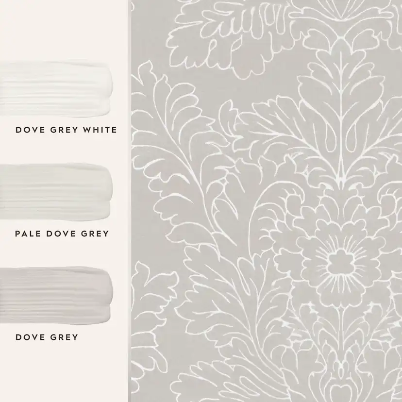 Tapet Laura Ashley Silchester Dove Grå 119853