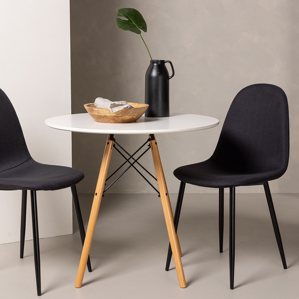 Matgrupp Venture Home Danburi Ø 60 cm med 2 Polar Stolar