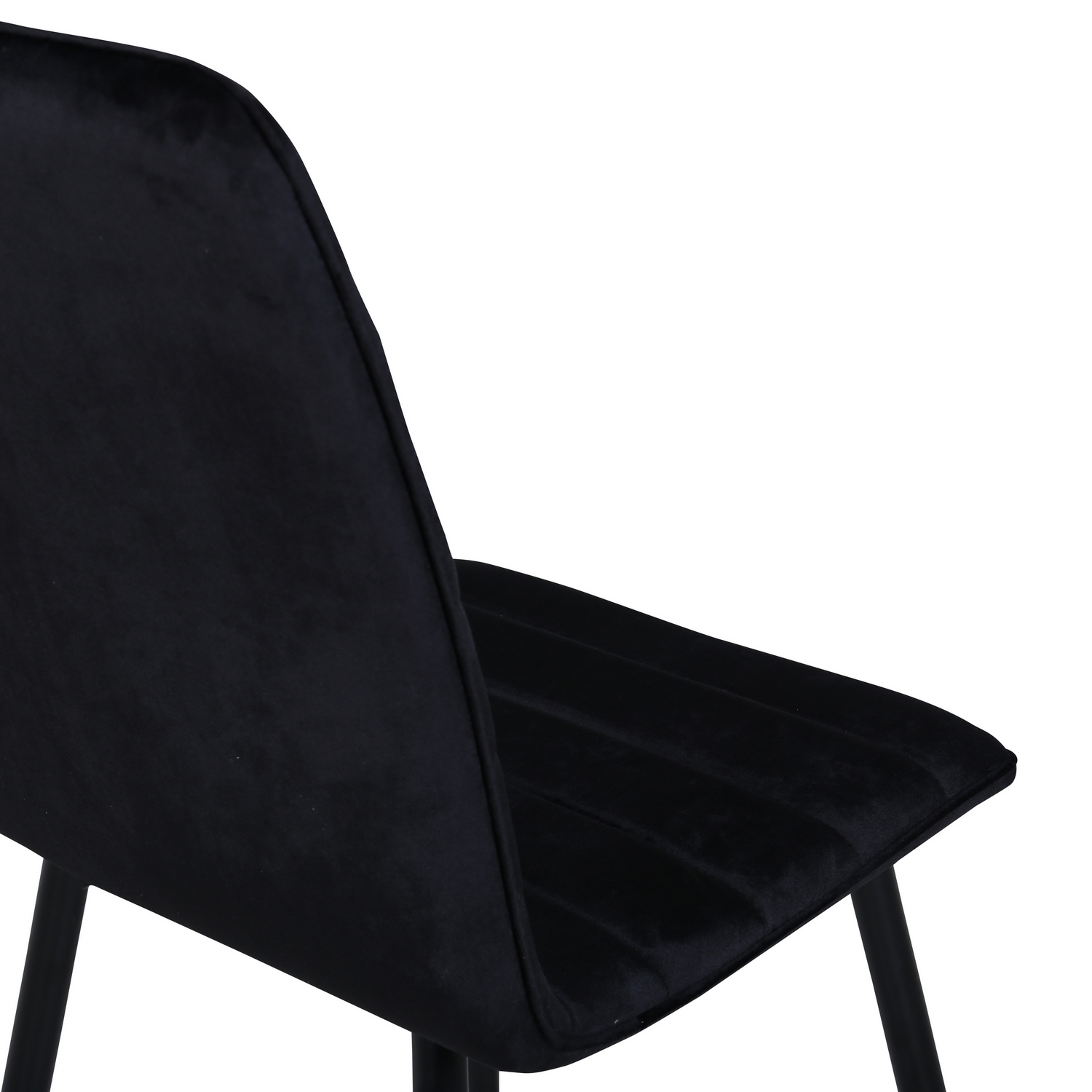 Windu Lyx Chair - Black / Black Velvet Svart