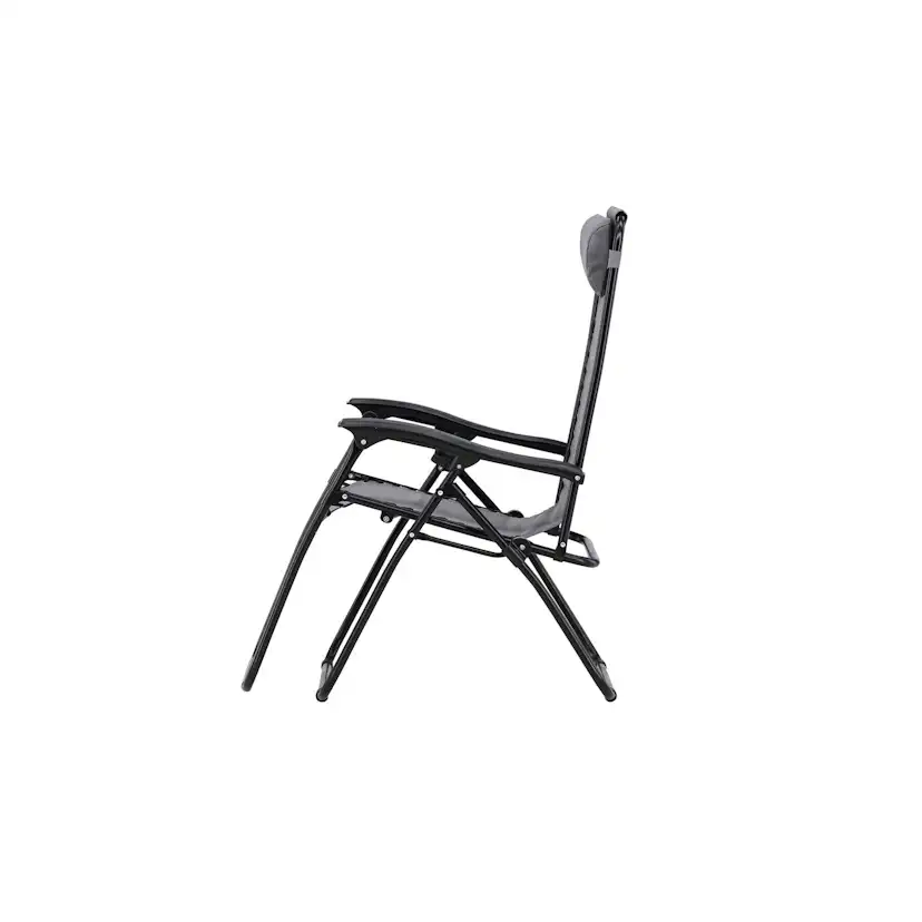 Vulcano Sun Lounge - Grey / Black Solstol Venture Home Vulcano