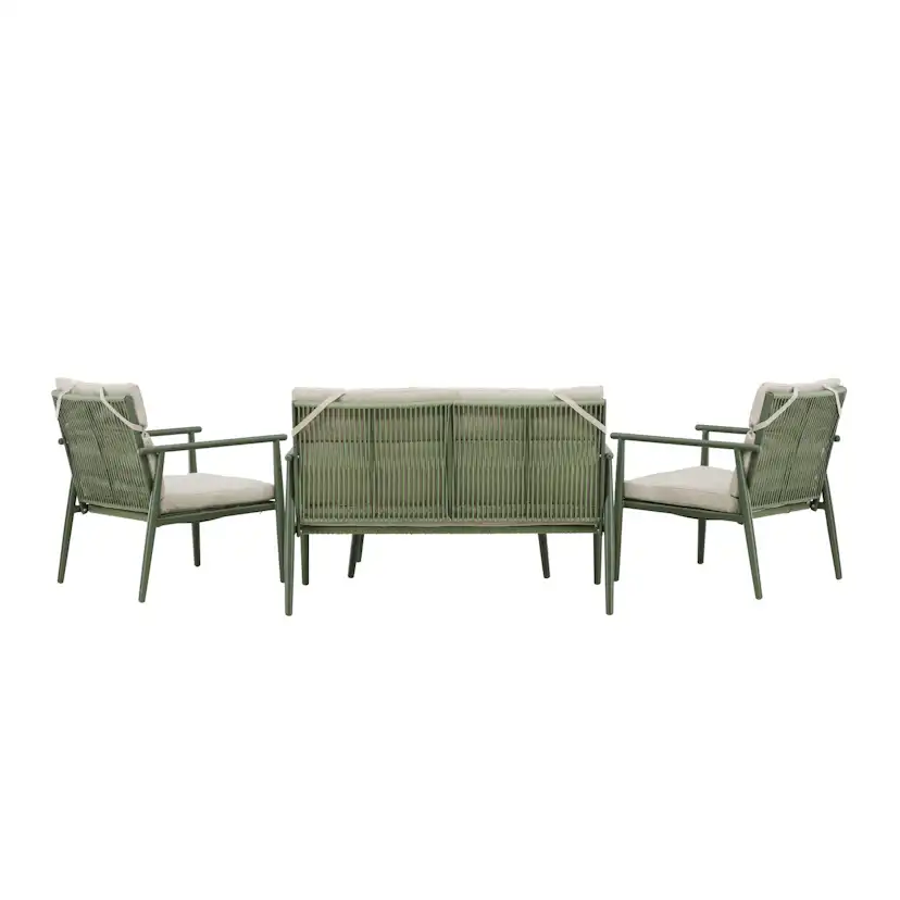 Mazzaro Sofa Set - Green / Beige Grön