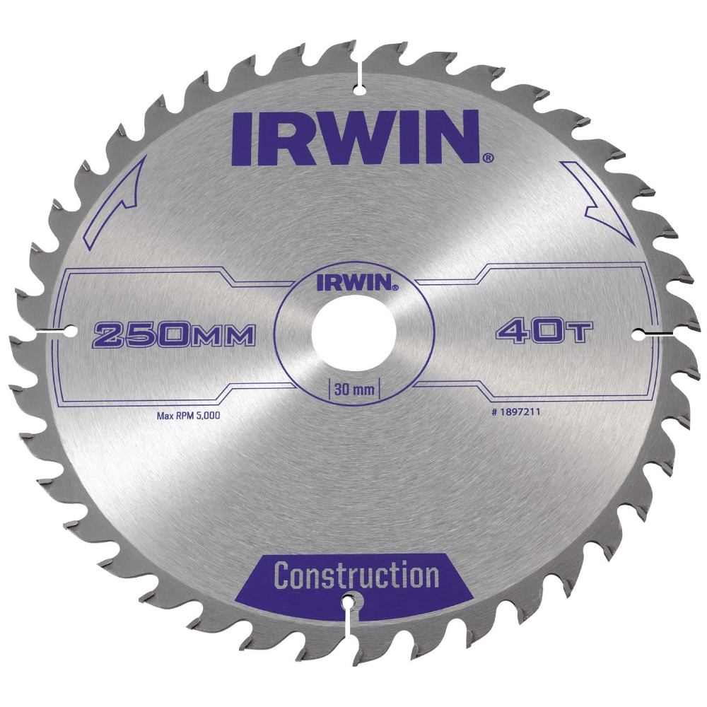Sågklinga Irwin 250x30mm 40t 3,0mm