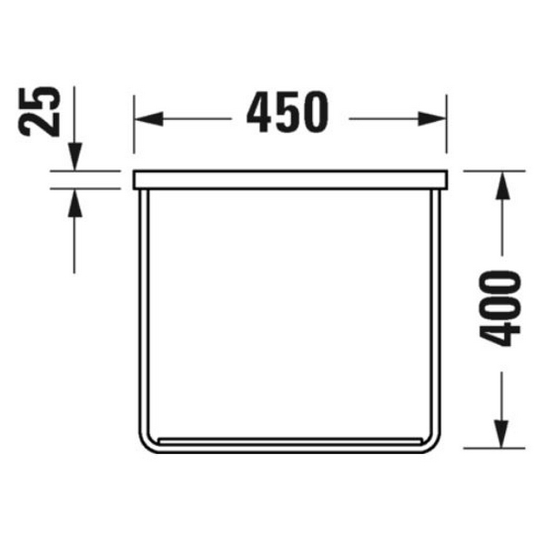 Benställning Duravit DuraSquare Vägghängd till Tvättställ