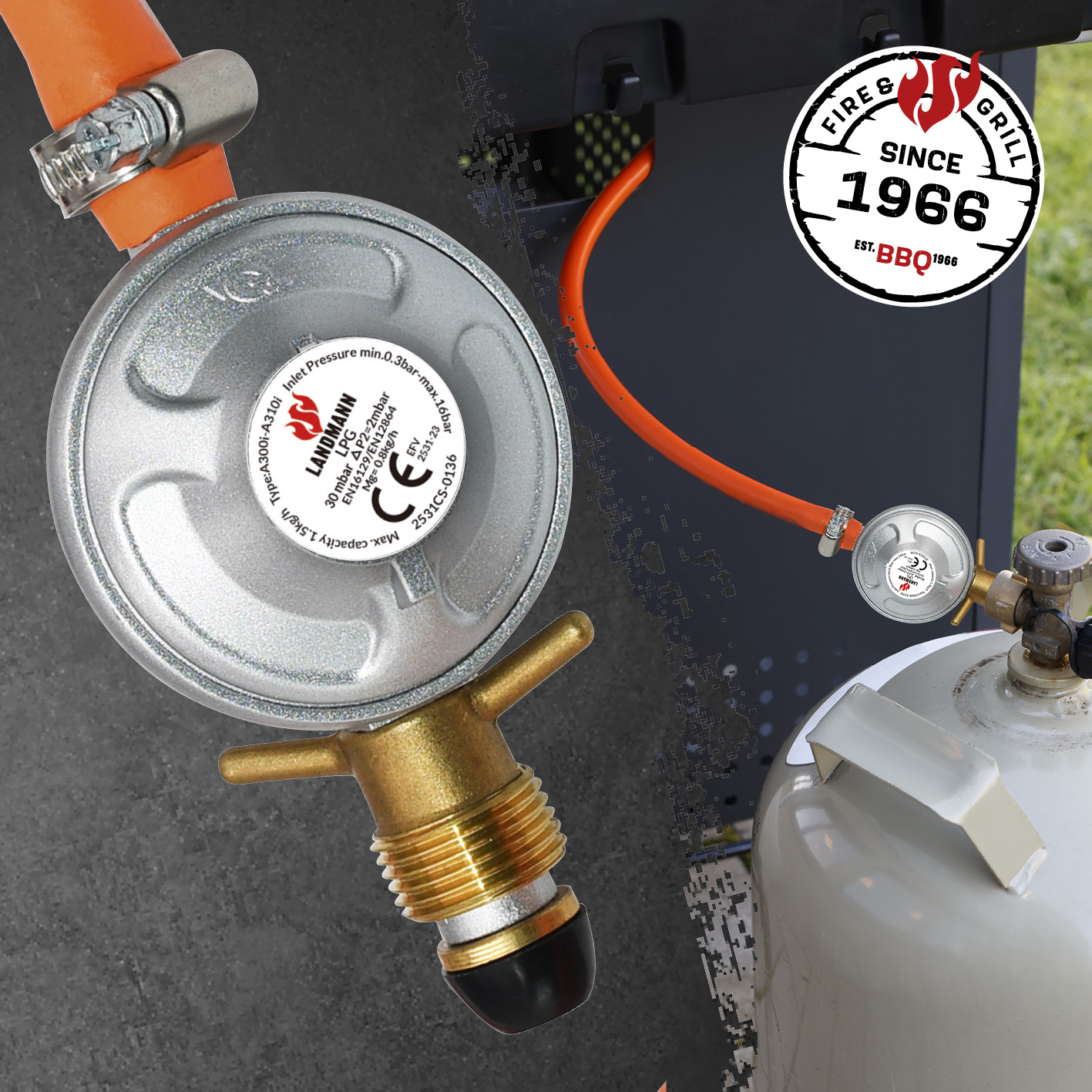 Regulatorset Landmann 29 mbar
