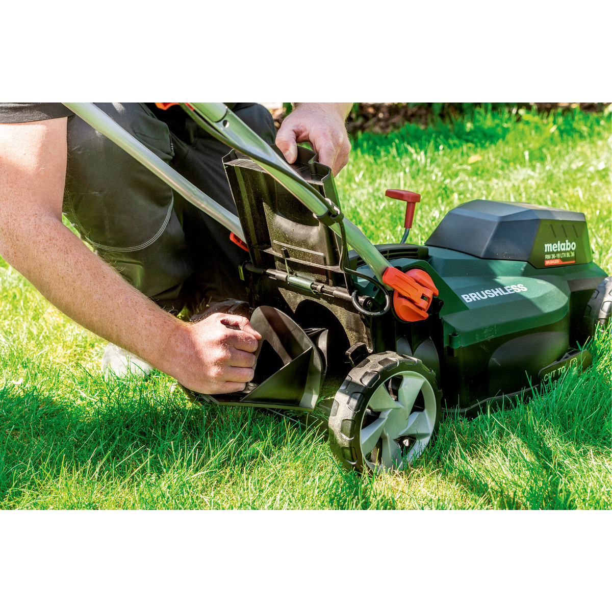 Gräsklippare Metabo Rm 36-18 LTX BL 36 18V Solo utan Batteri och Laddare