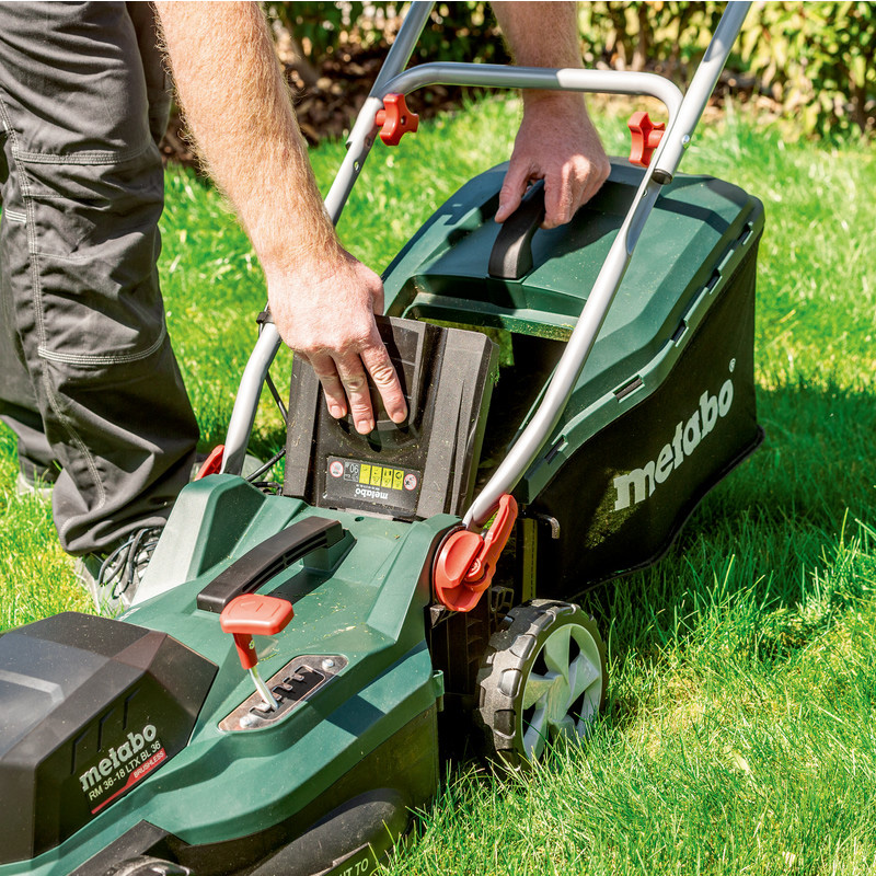 Gräsklippare Metabo Rm 36-18 LTX BL 36 18V Solo utan Batteri och Laddare