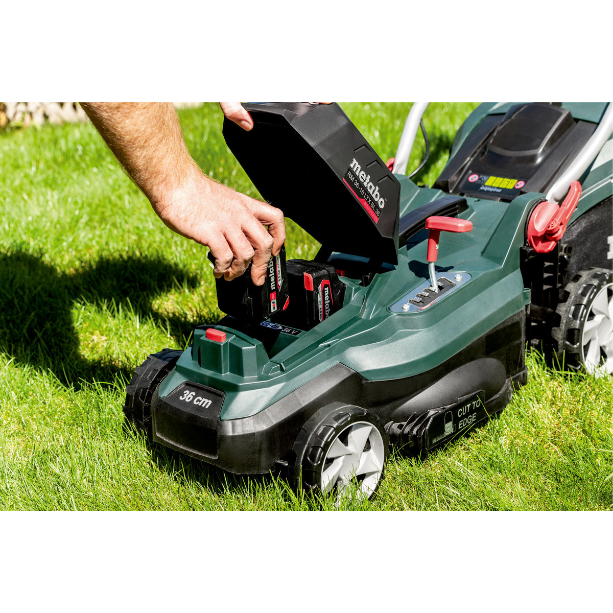 Gräsklippare Metabo Rm 36-18 LTX BL 36 18V Solo utan Batteri och Laddare