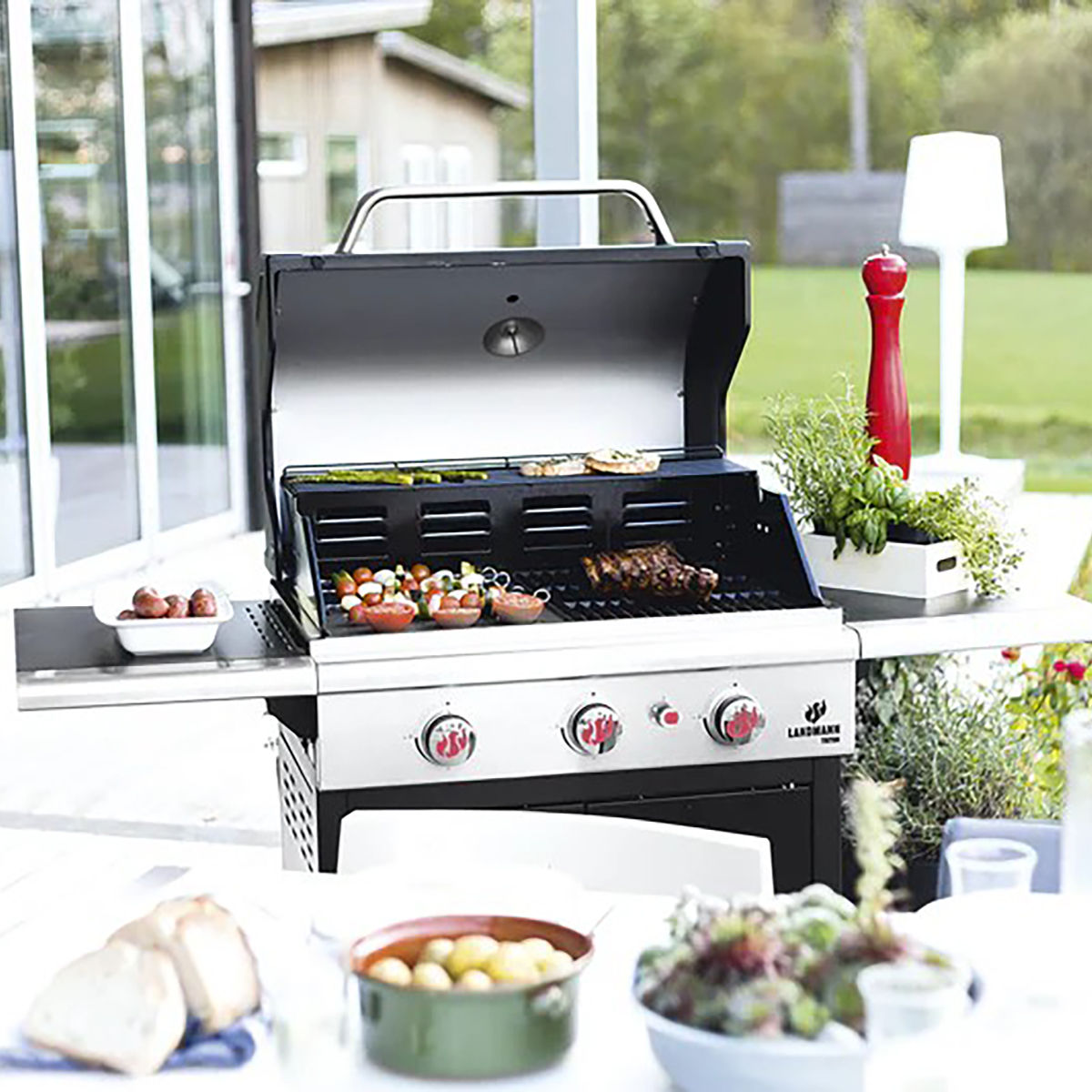 Gasolgrill Landmann Triton FlexX PTS 3.0 Svart 12932