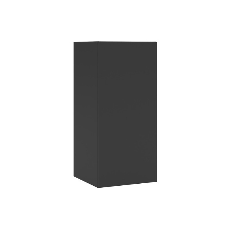 Tvättskåp Temal PRC med Tvättkorg Svart, BxDxH: 450x580x1300 mm, Vänster