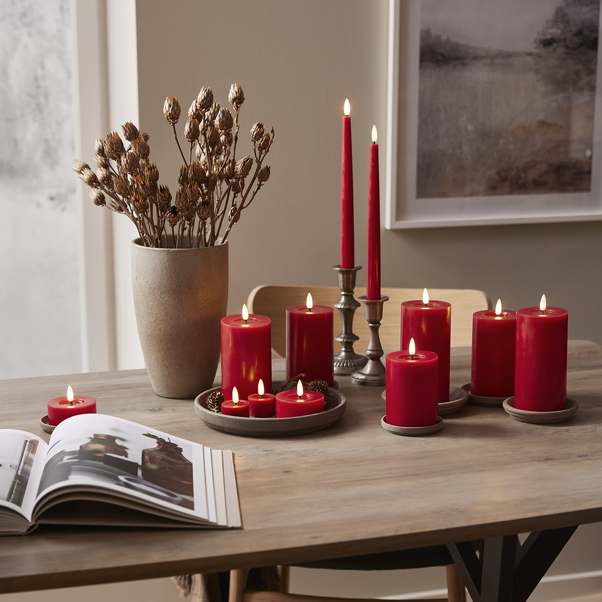 LED-Värmeljus Star Trading Flamme Flow 4x5 cm 2-pack