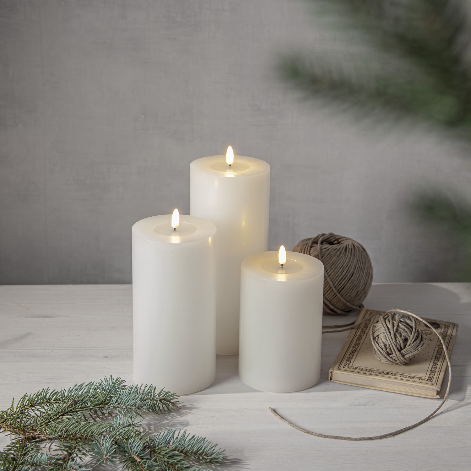 Blockljus Star Trading Flamme Flow Big Batteriljus