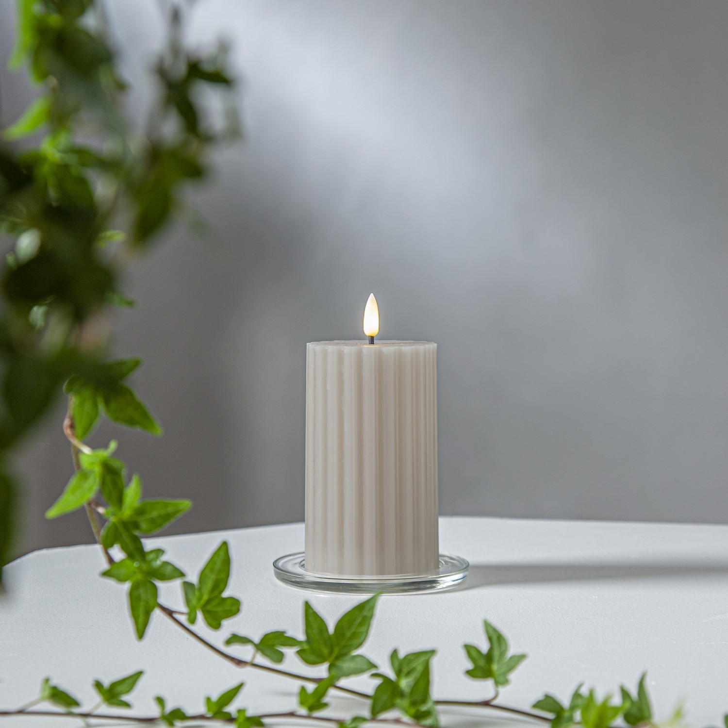 Blockljus Star Trading Flamme Stripe