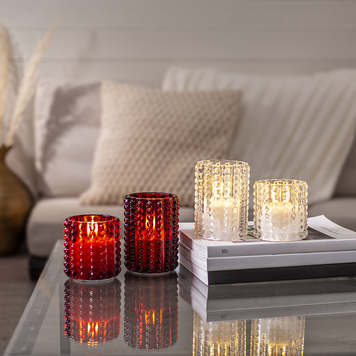 LED-Ljus Star Trading Flamme Dotty 9 cm