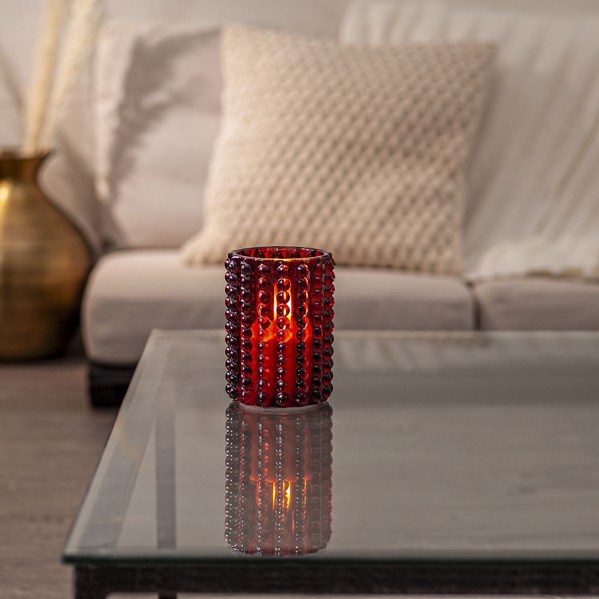 LED-Ljus Star Trading Flamme Dotty 12,5 cm