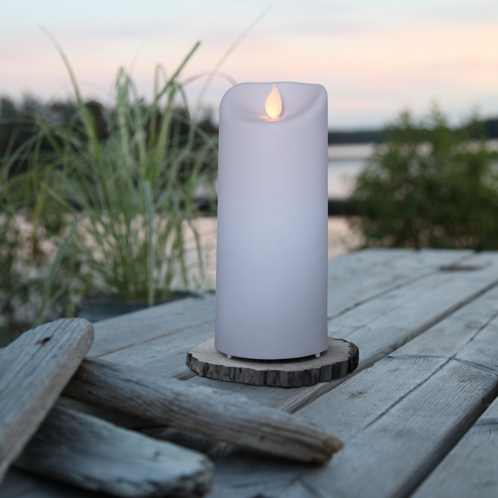 Blockljus Star Trading M-Twinkle LED Vit