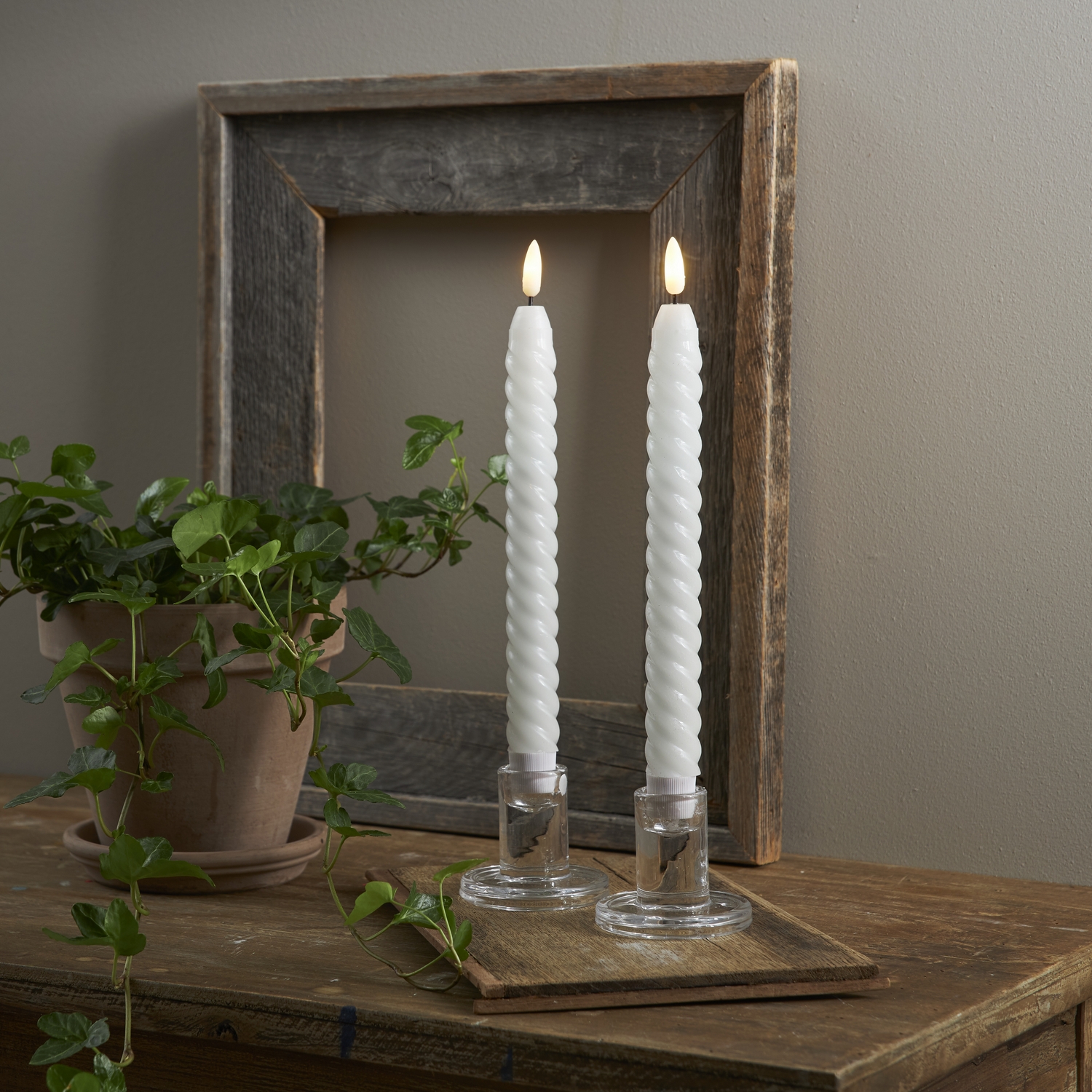 Antikljus Star Trading Flamme Swirl LED 2-pack