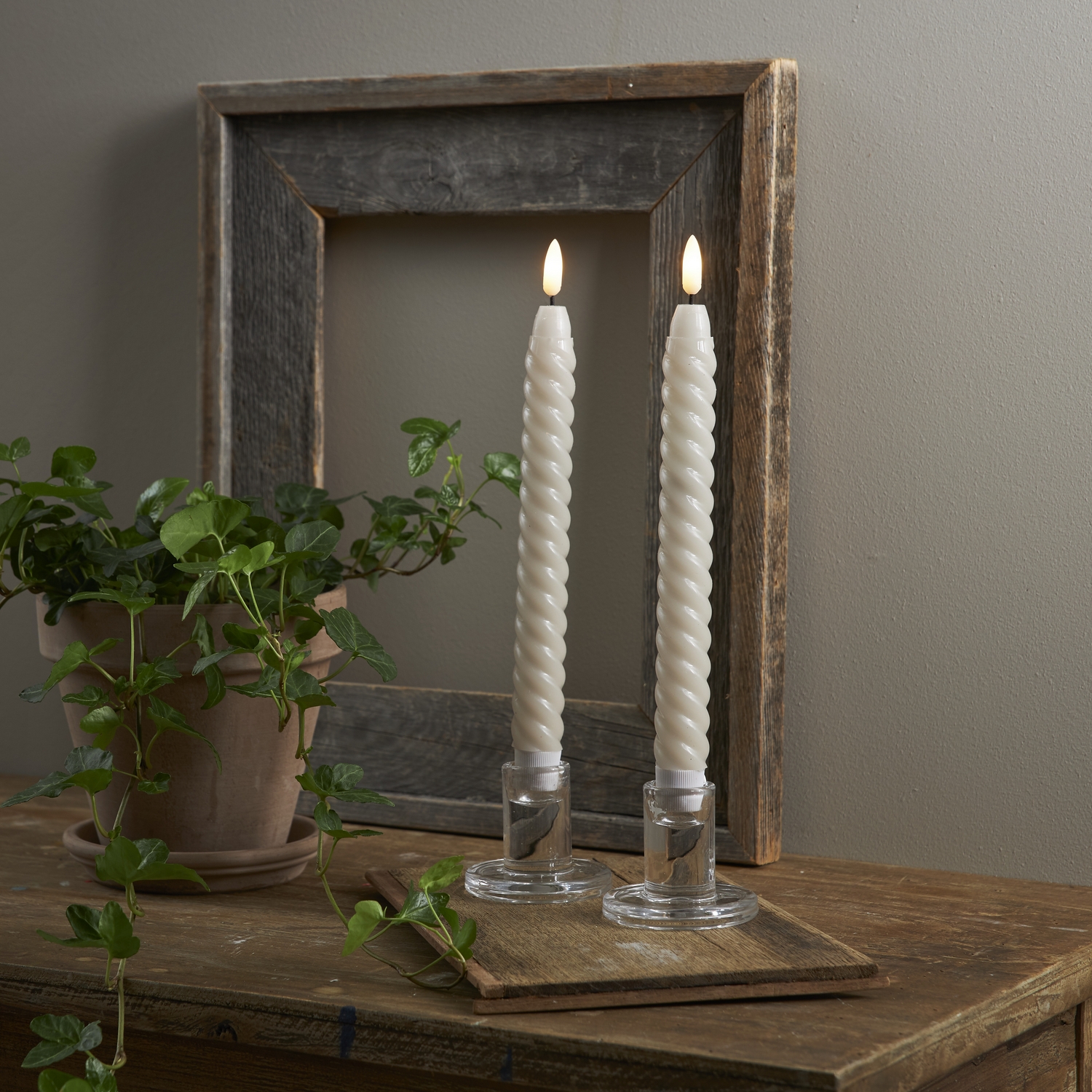 Antikljus Star Trading Flamme Swirl LED 2-pack