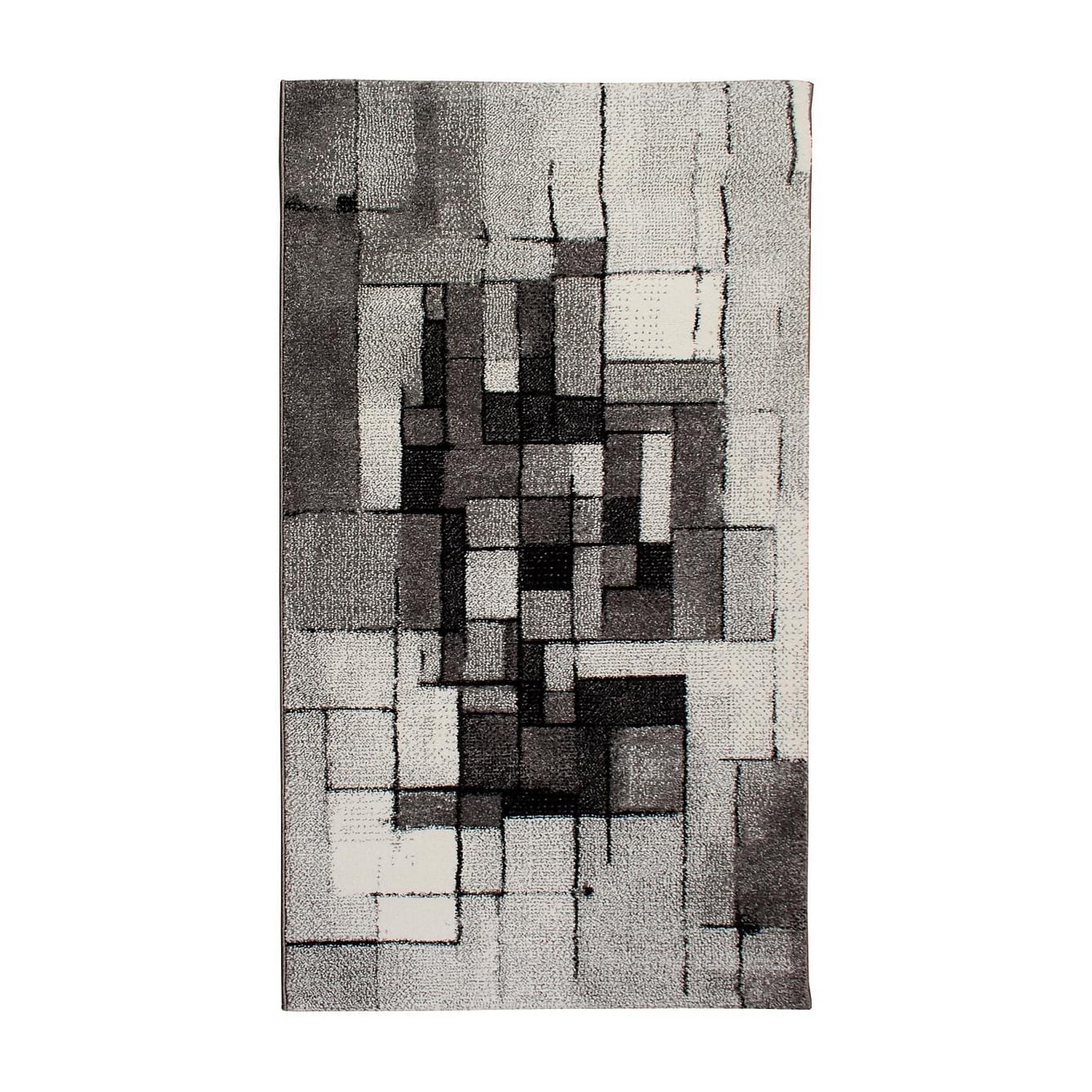 Friezematta KM Carpets London Abstrakt Grå, Mått: 80x250 cm