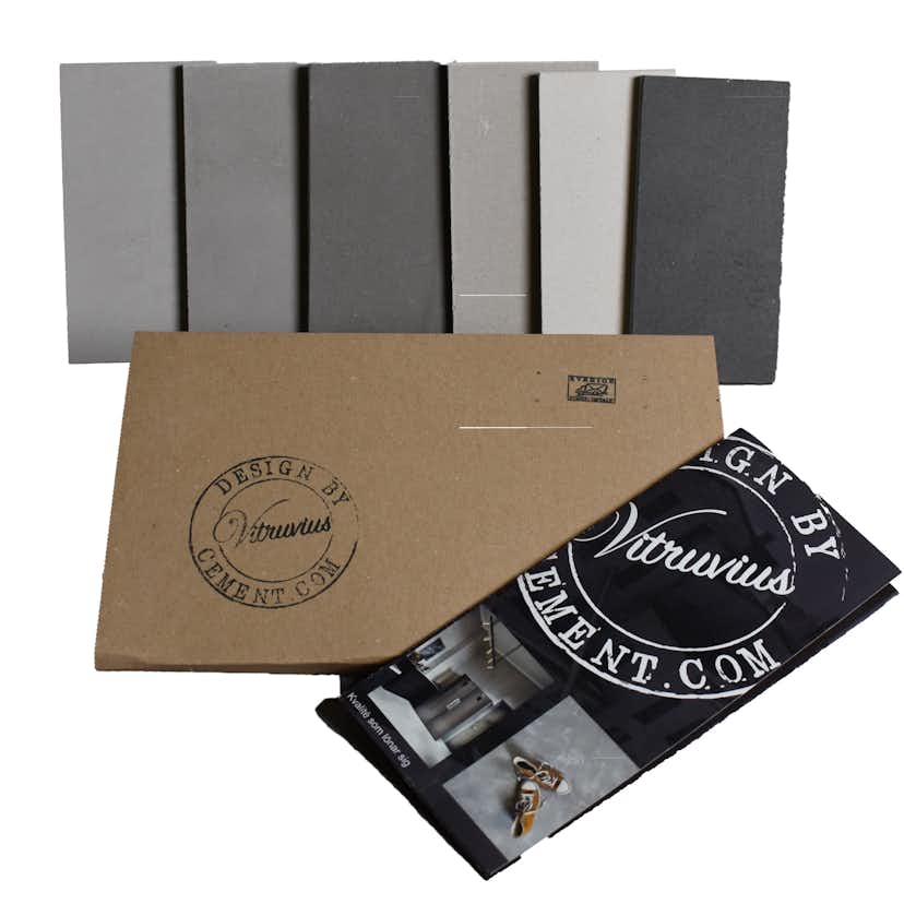 Provbitar Design By Cemnet Microcement 6 st Färger