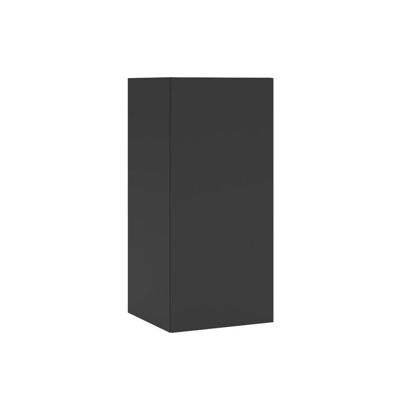 Tvättskåp Temal PRE med Tvättkorg och Förvaringskorg Svart, BxDxH: 600x580x1300 mm, Vänster