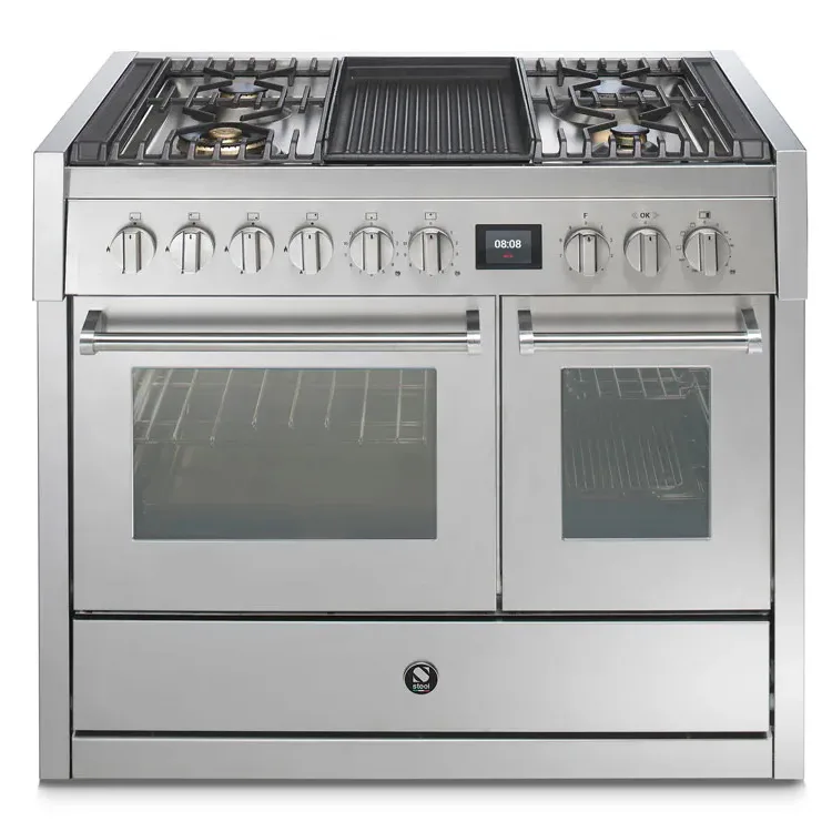 Gasolspis Steel Genesi Combi-Steam 100cm Rostfri med Två Ugnar