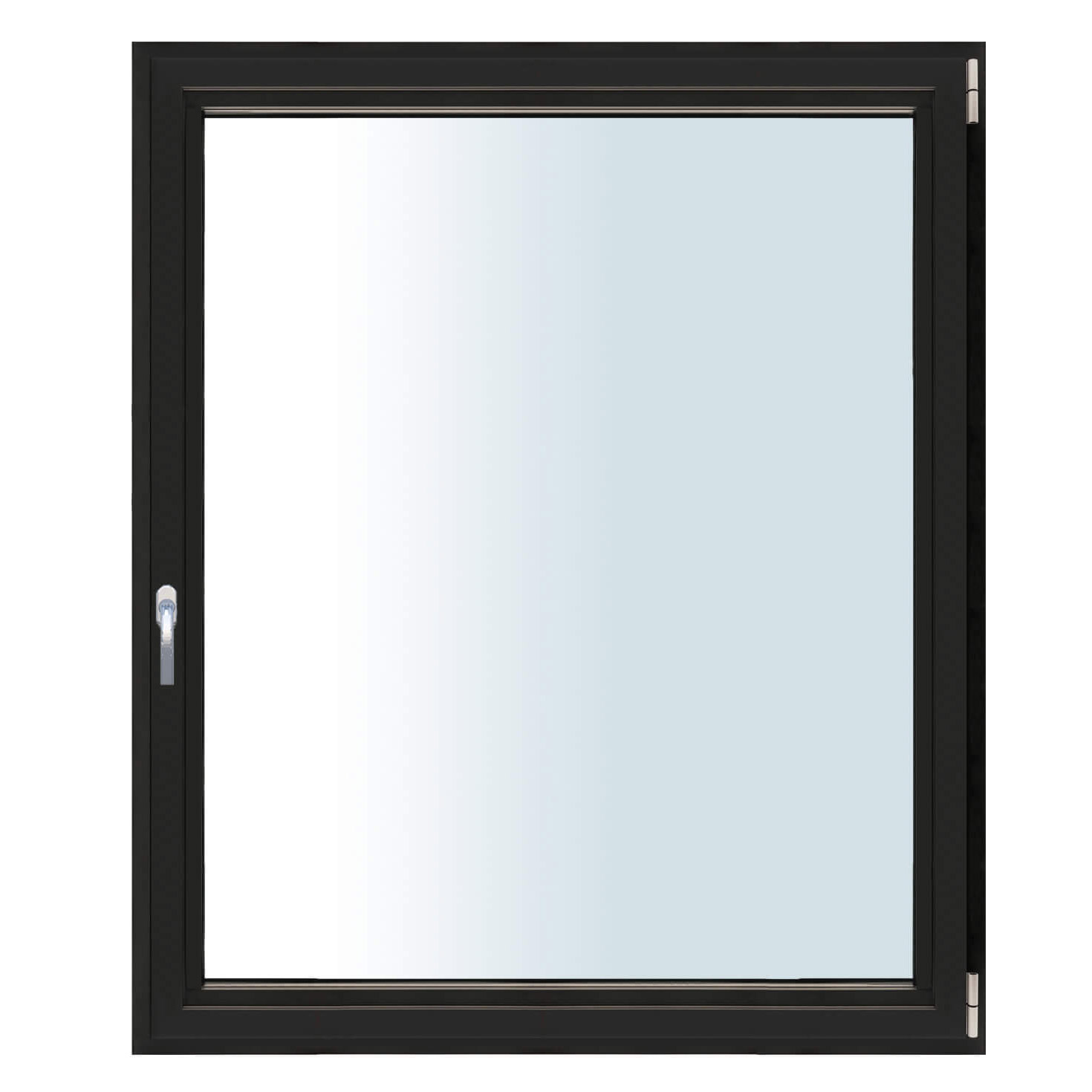 Sidohängt Fönster Nordiska Fönster Premium 3-Glas Aluminium BxH: 80x120 cm