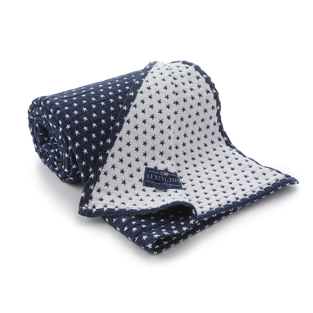 Överkast Lexington Star 160x240cm Navy