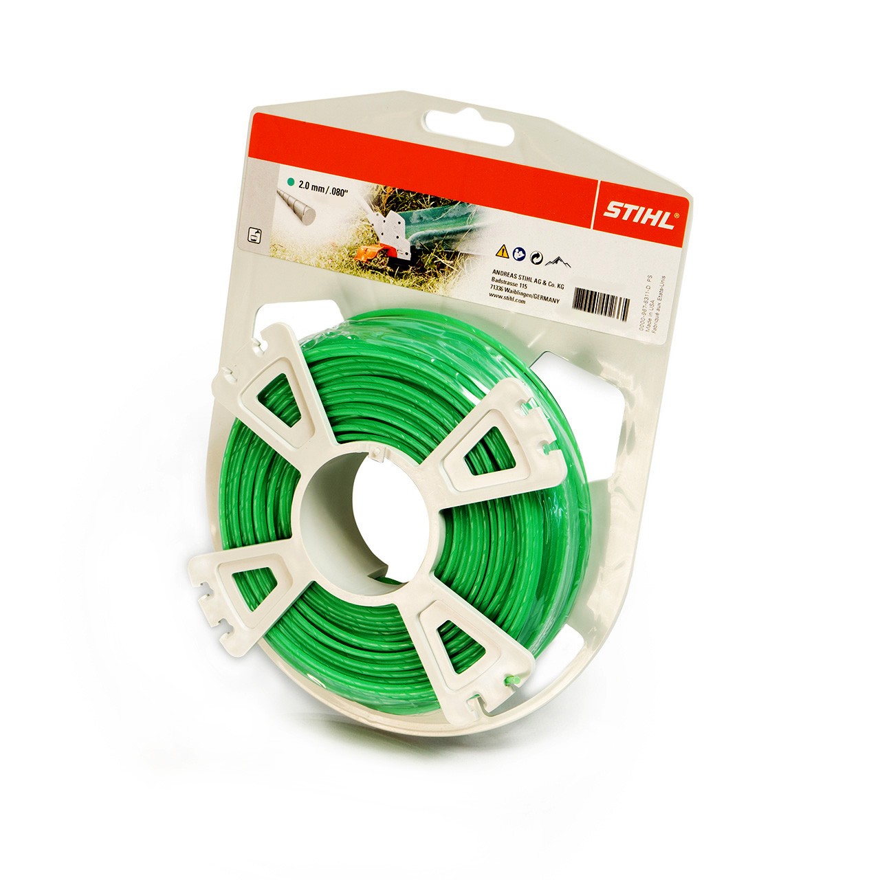 Trimmertråd STIHL Nylon Rulle Tyst 2,0 mm B: 2 mm, L: 60 m